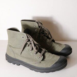 Palladium Pampa Hi Mens High Top Sneaker Boot Dusky Green Canvas 13 02352090
